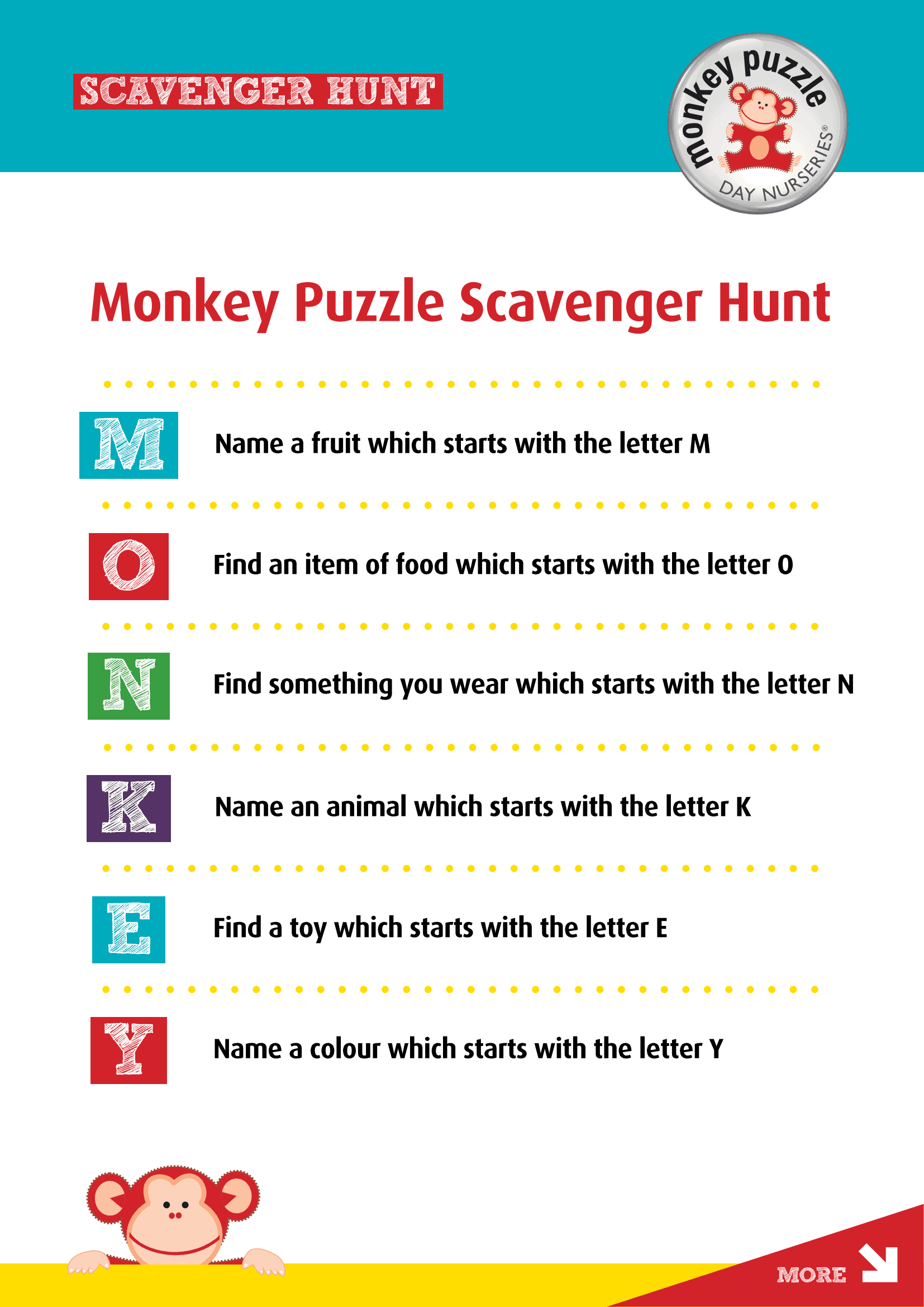 Scavenger Hunt page 1